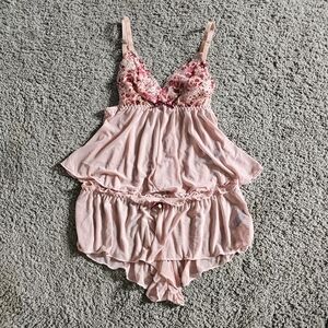 BCBGeneration lingerie cami and short set mesh medium